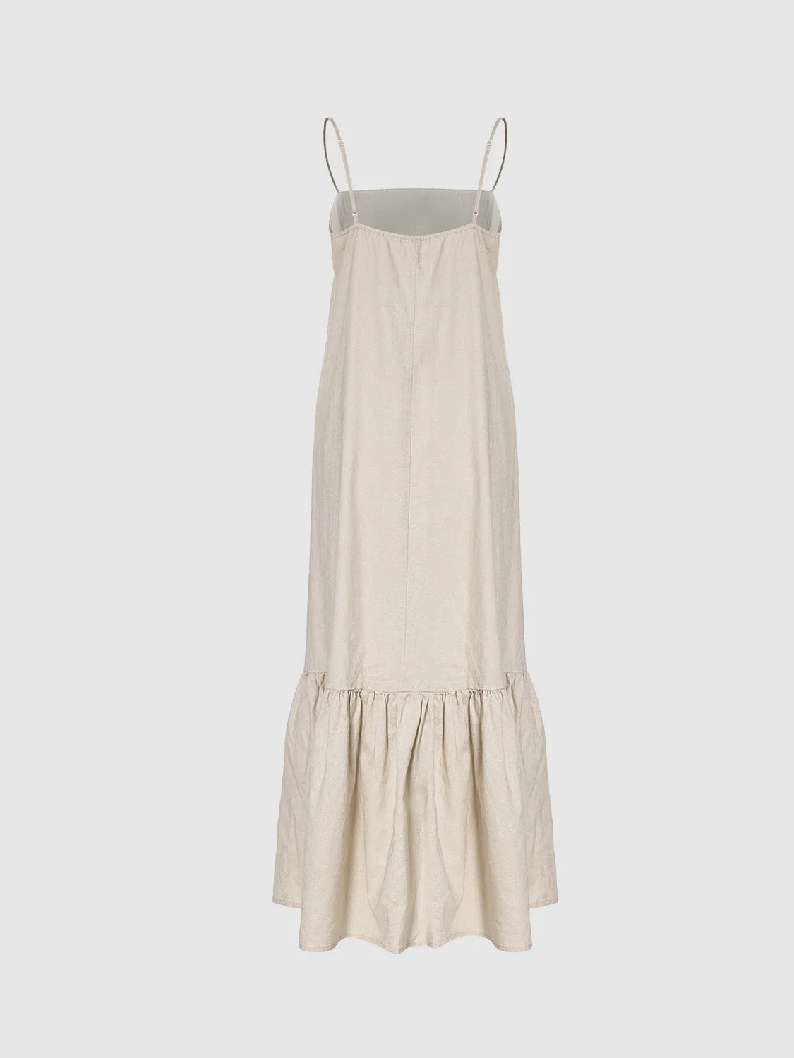 Cami Ruffle Hem A-Line Dresses sold by Urban Revivo product image thumbnail 2