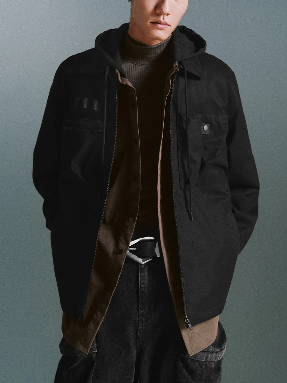 Chest Pocket Padded Coats sold by Urban Revivo