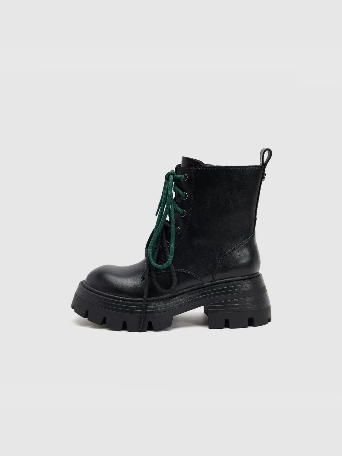 Chunky Lace Up Booties sold by Urban Revivo product image thumbnail 2