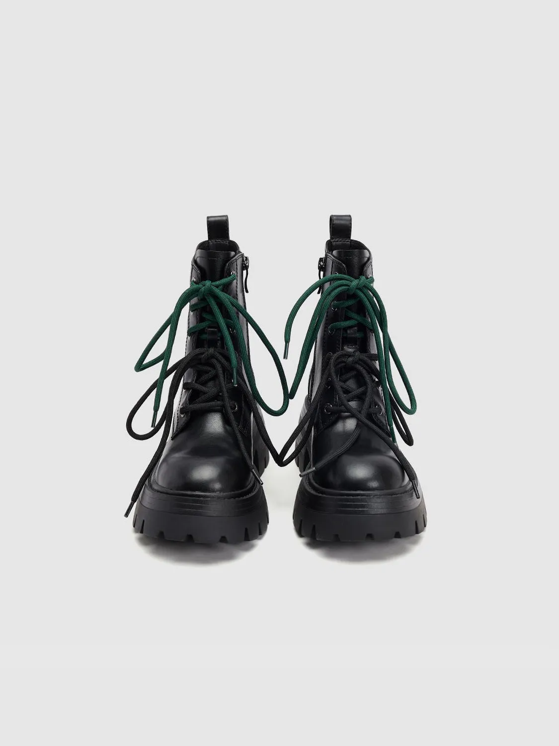 Chunky Lace Up Booties sold by Urban Revivo product image thumbnail 4