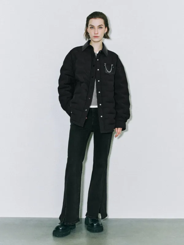 Chain Decor Down Outerwear sold by Urban Revivo