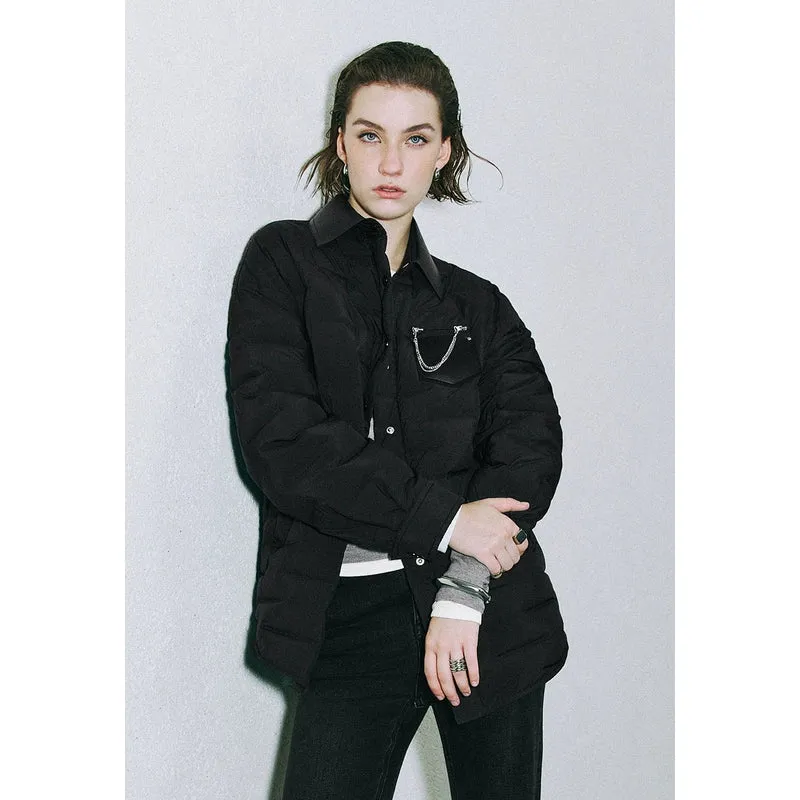 Chain Decor Down Outerwear sold by Urban Revivo product image thumbnail 5