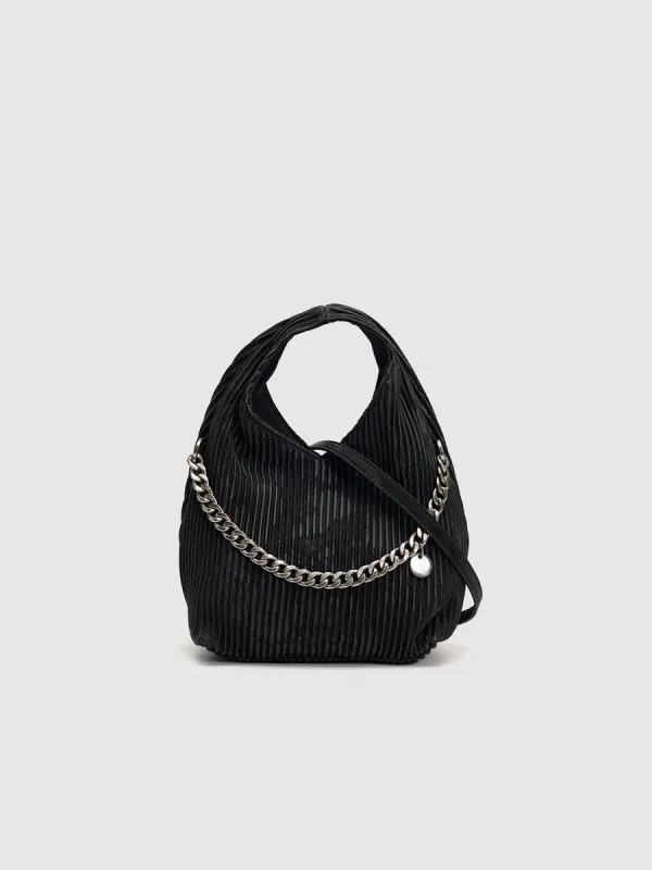 Corduroy Chain Decor Shoulder Bags sold by Urban Revivo