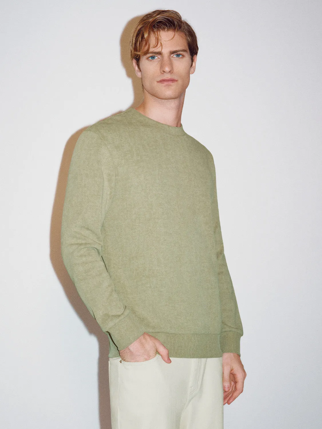 Crew Neck Sweatshirts sold by Urban Revivo product image thumbnail 2