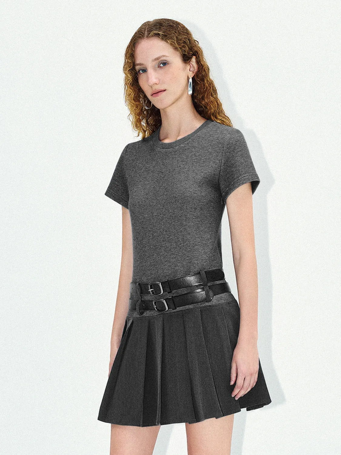 Belt Decor Straight Dresses sold by Urban Revivo product image thumbnail 3