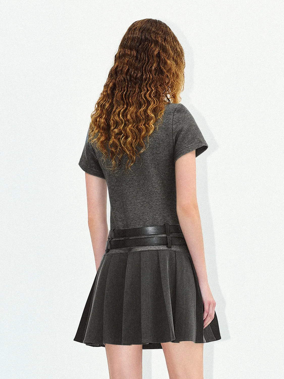 Belt Decor Straight Dresses sold by Urban Revivo product image thumbnail 2