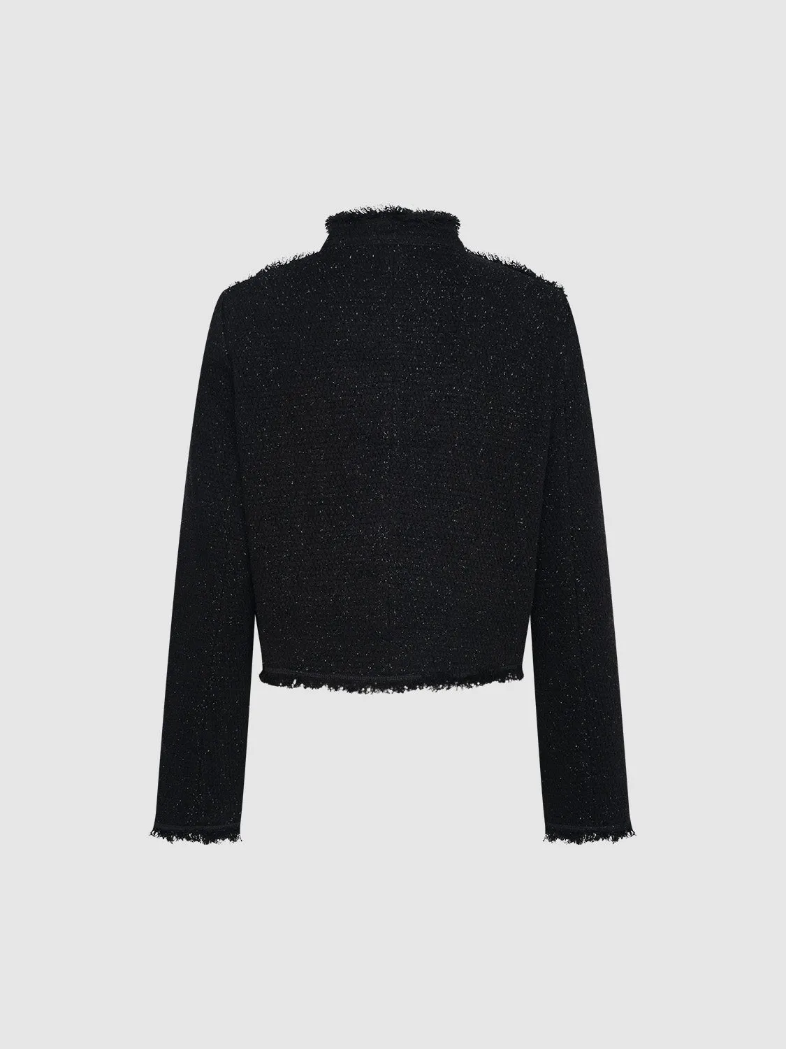 Button Up Tweed Denim Jackets sold by Urban Revivo product image thumbnail 2