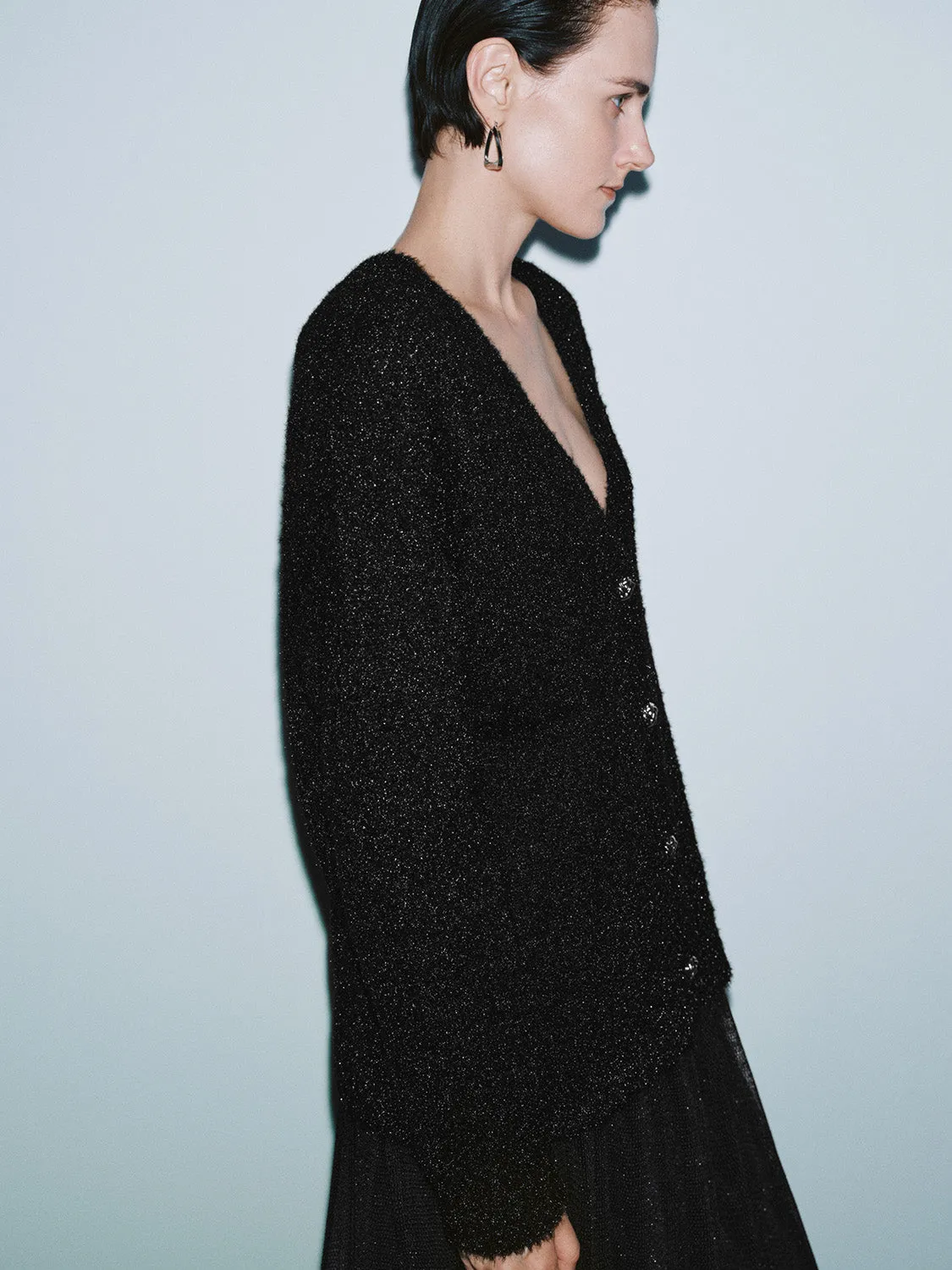 Button Up Knitted Cardigans sold by Urban Revivo product image thumbnail 2