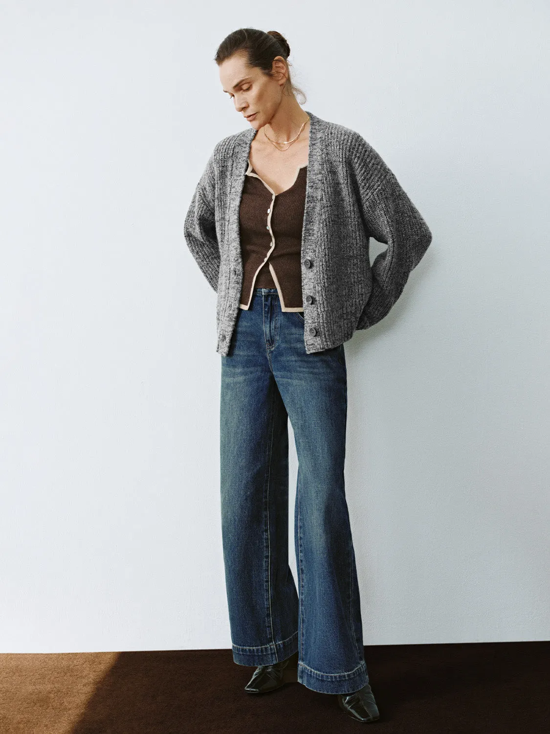 Button Up Knitted Cardigans sold by Urban Revivo product image thumbnail 4