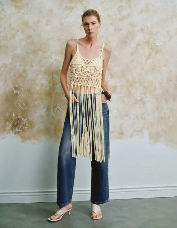 Cami Crochet Knitted T-Shirts sold by Urban Revivo