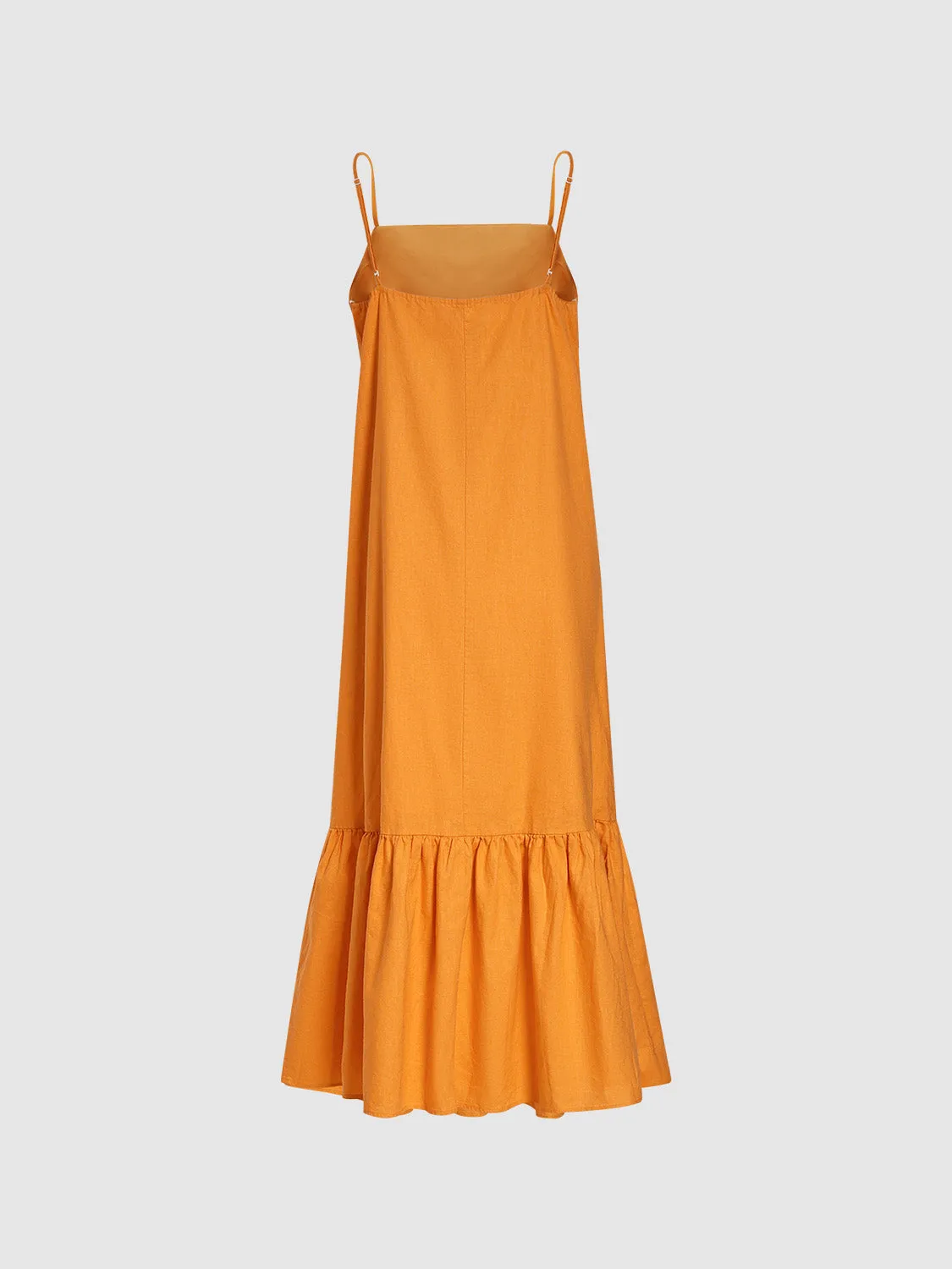 Cami Ruffle Hem A-Line Dresses sold by Urban Revivo product image thumbnail 2