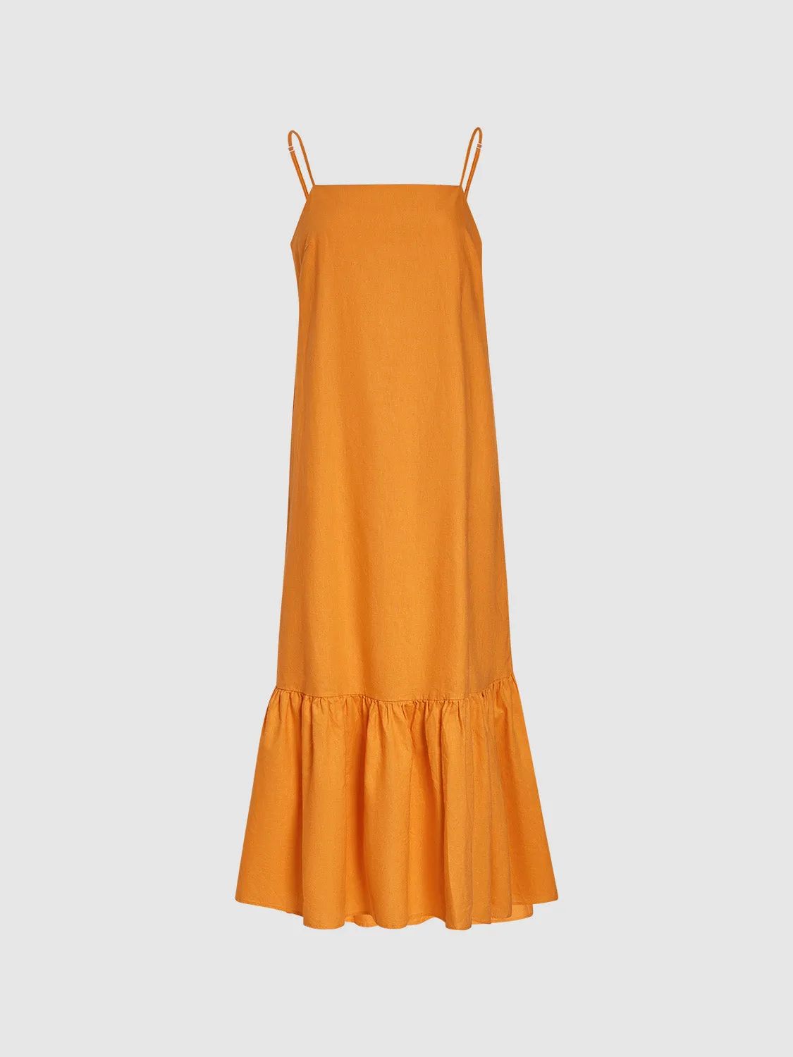 Cami Ruffle Hem A-Line Dresses sold by Urban Revivo product image thumbnail 3