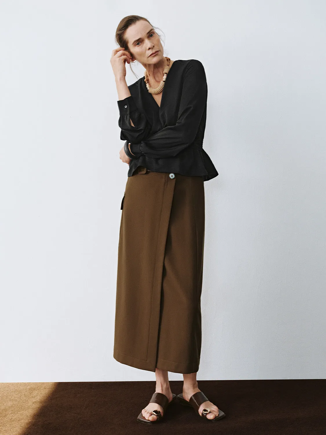 Belt Decor Straight Skirts sold by Urban Revivo product image thumbnail 5