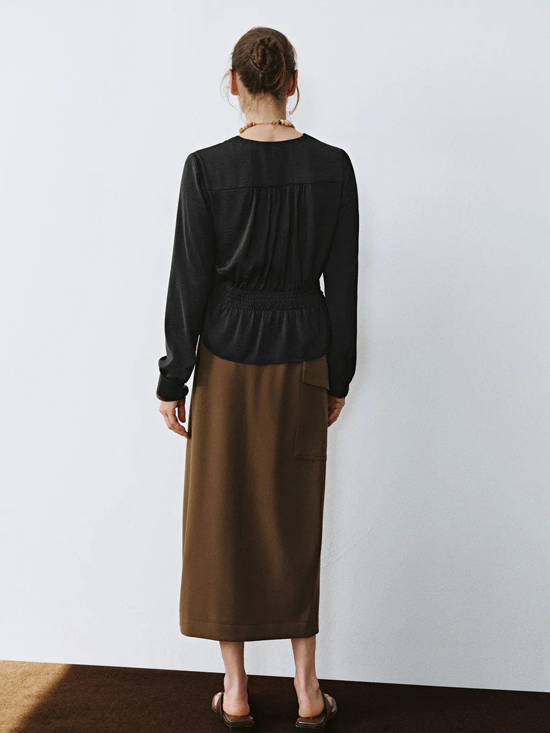 Belt Decor Straight Skirts sold by Urban Revivo product image thumbnail 4