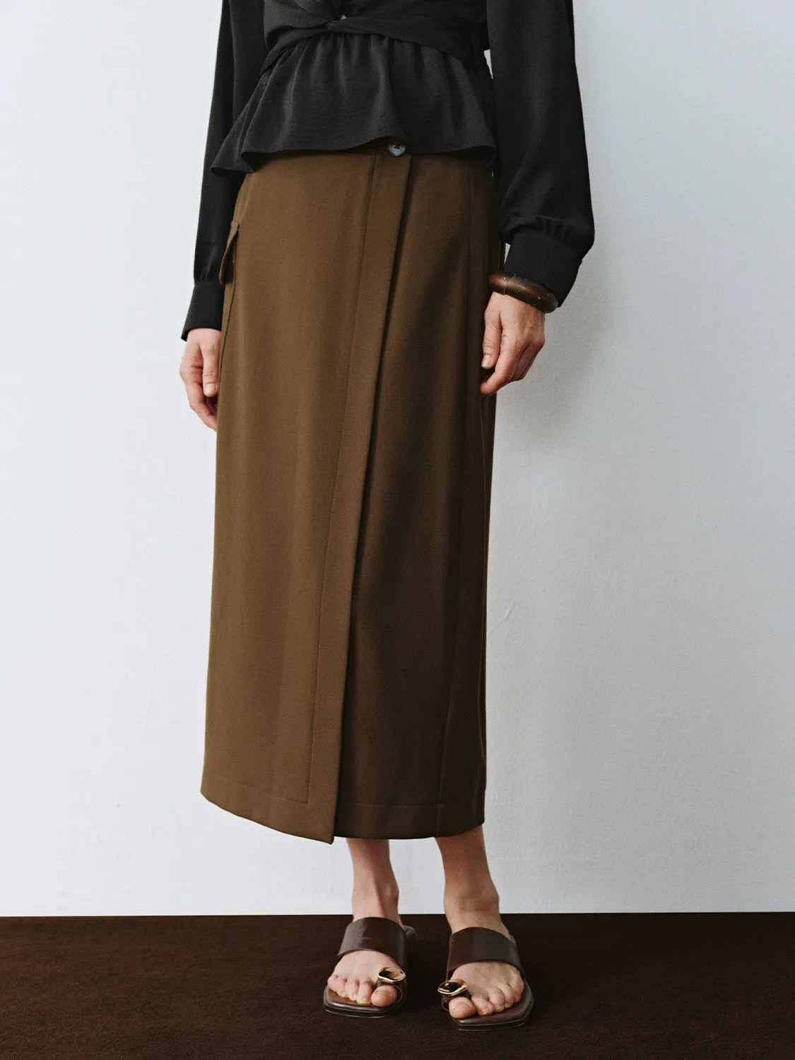 Belt Decor Straight Skirts sold by Urban Revivo product image thumbnail 2