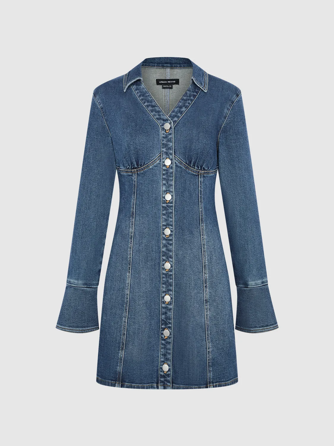 Button Up Denim Dresses sold by Urban Revivo