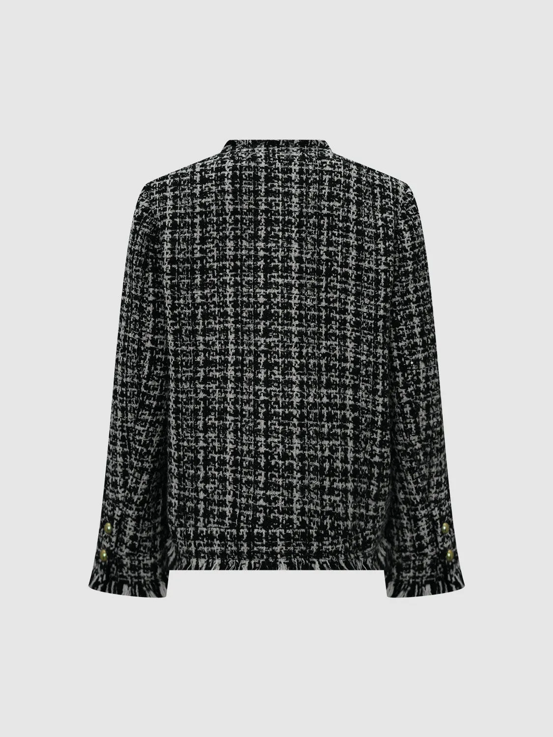 Button Up Tweed Wool Blend Jackets sold by Urban Revivo product image thumbnail 2