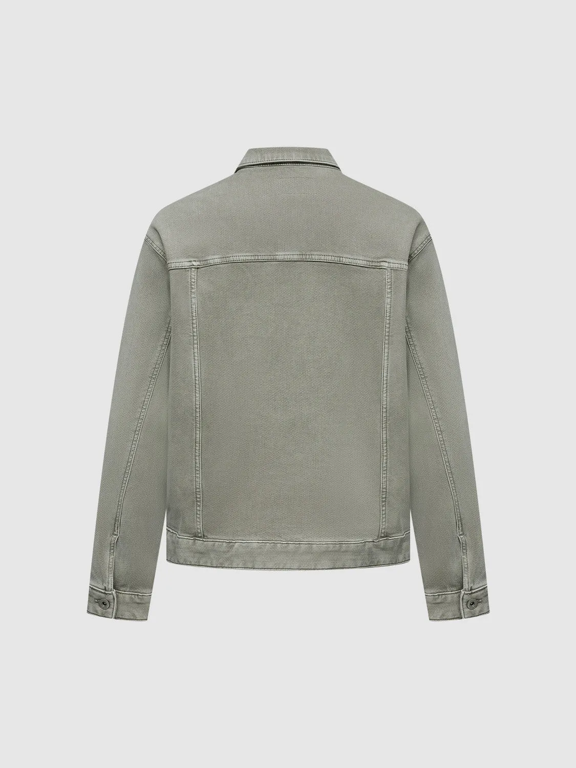 Button Up Denim Jackets sold by Urban Revivo product image thumbnail 2