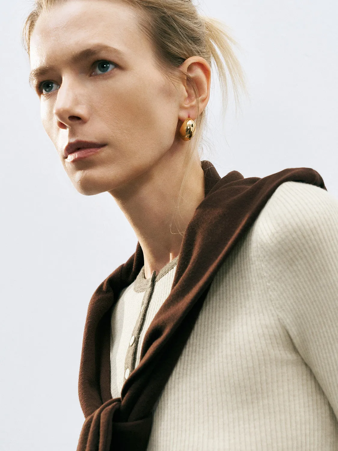 Button Half Placket Knitted T-Shirts sold by Urban Revivo product image thumbnail 5