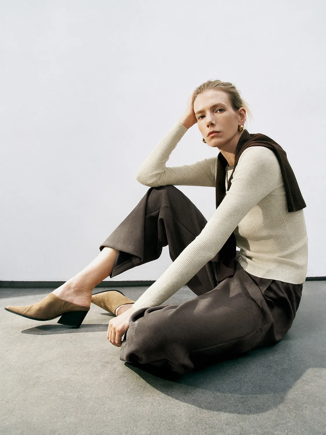 Button Half Placket Knitted T-Shirts sold by Urban Revivo product image thumbnail 2