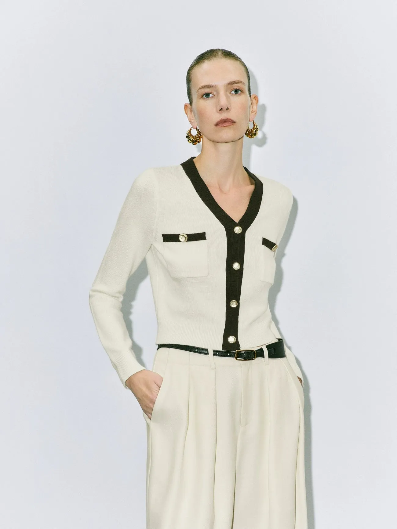 Button Up Knitted Cardigans sold by Urban Revivo product image thumbnail 2