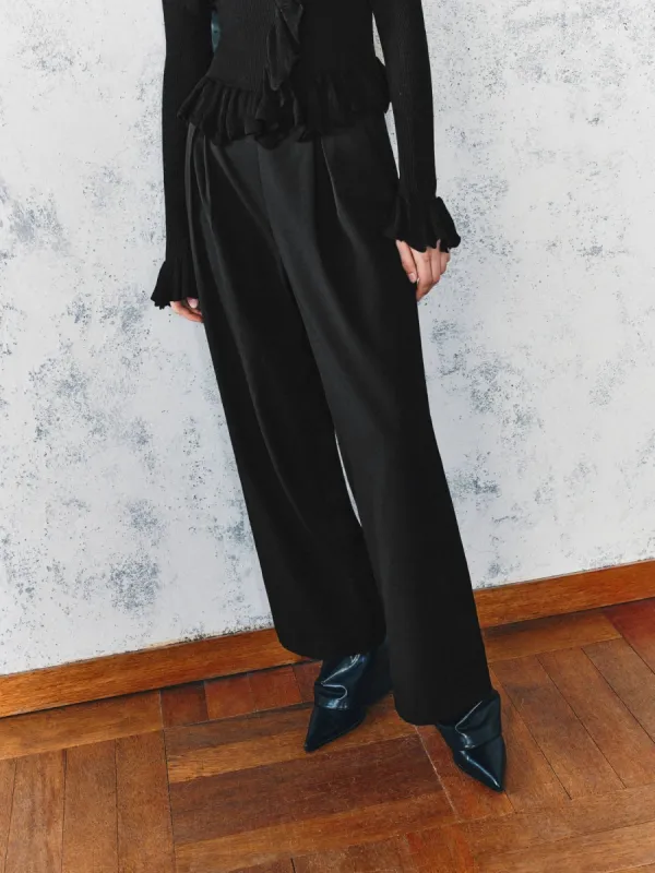 Ankle Length Wide-Leg Pants sold by Urban Revivo