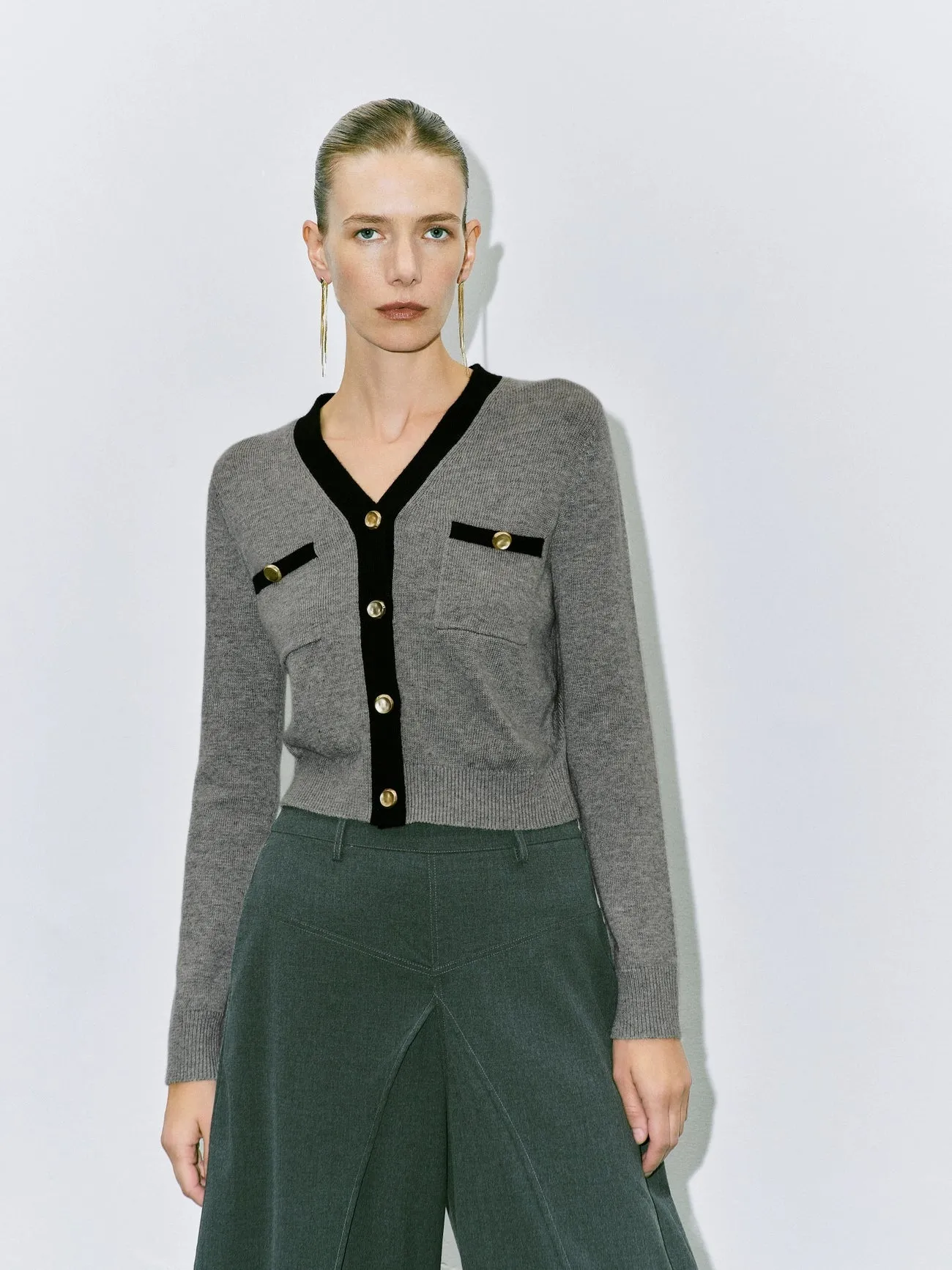 Button Up Knitted Cardigans sold by Urban Revivo product image thumbnail 2