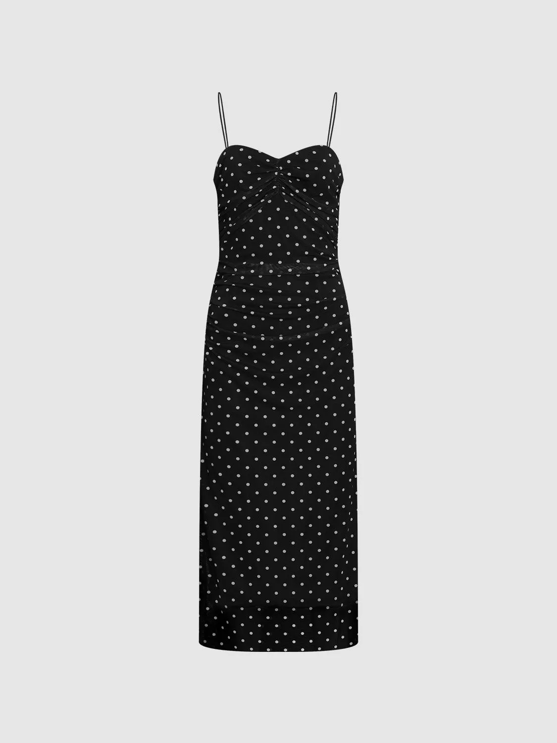Cami Polka Dot Skinny-Fit Dresses sold by Urban Revivo product image thumbnail 3