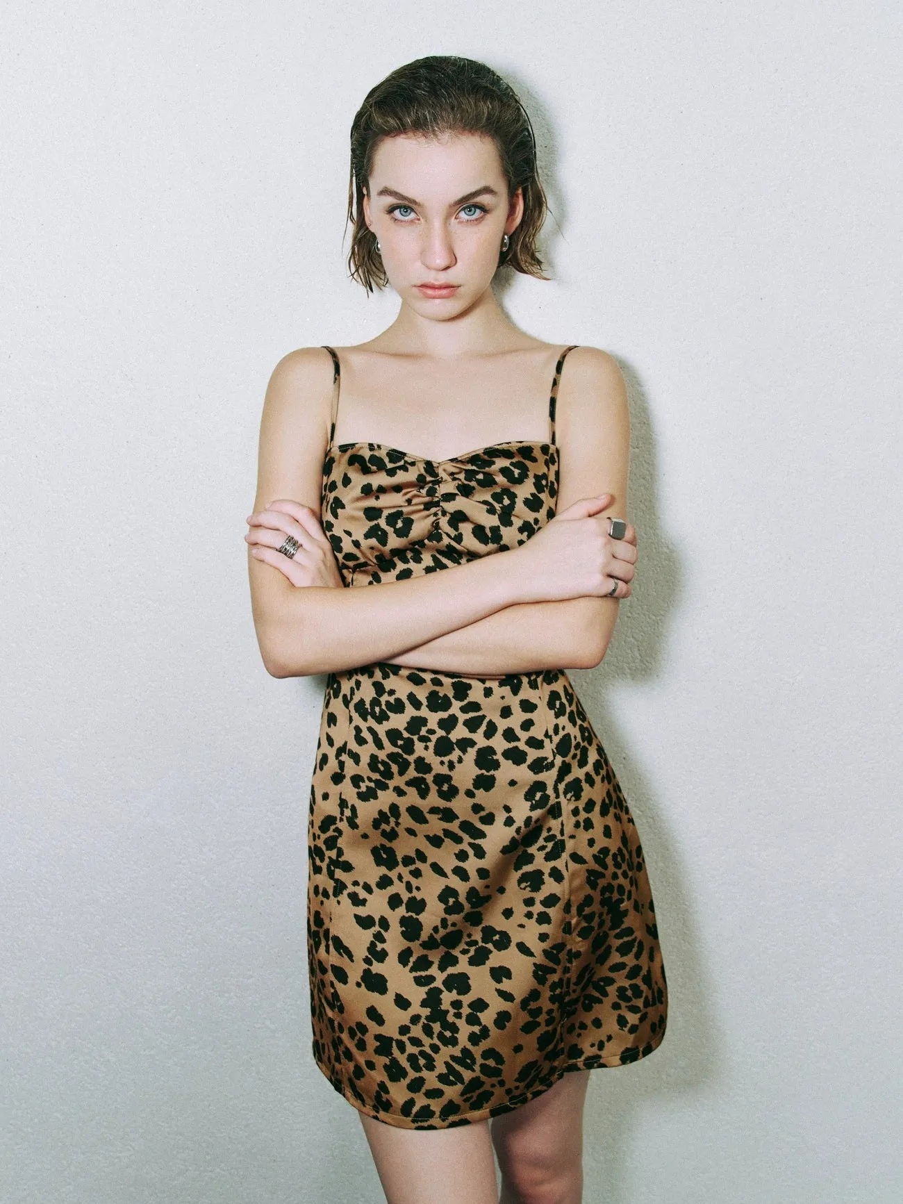 Cami Leopard A-Line Dresses sold by Urban Revivo product image thumbnail 2