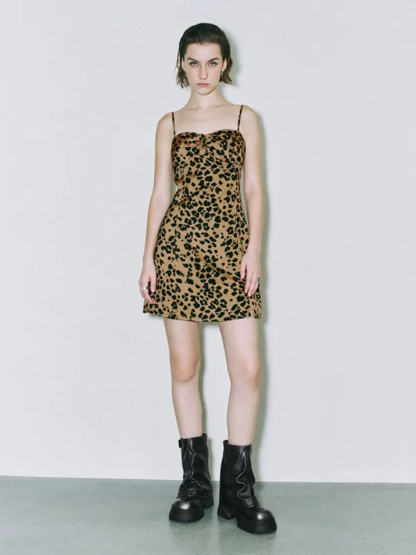 Cami Leopard A-Line Dresses sold by Urban Revivo