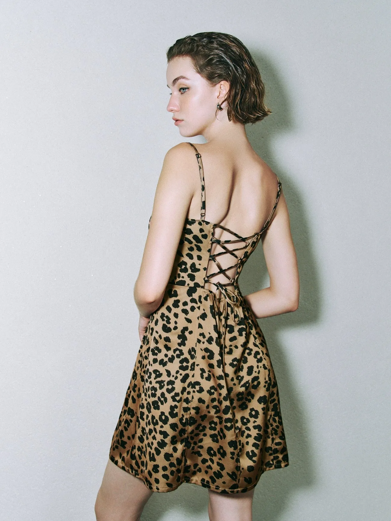 Cami Leopard A-Line Dresses sold by Urban Revivo product image thumbnail 3