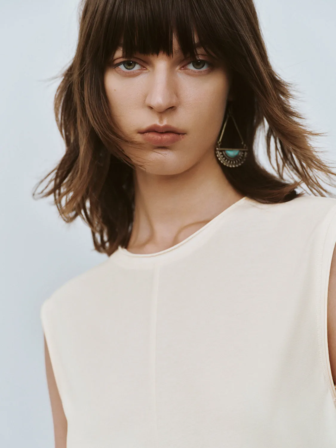 Crew Neck Skater Tank Top sold by Urban Revivo product image thumbnail 5