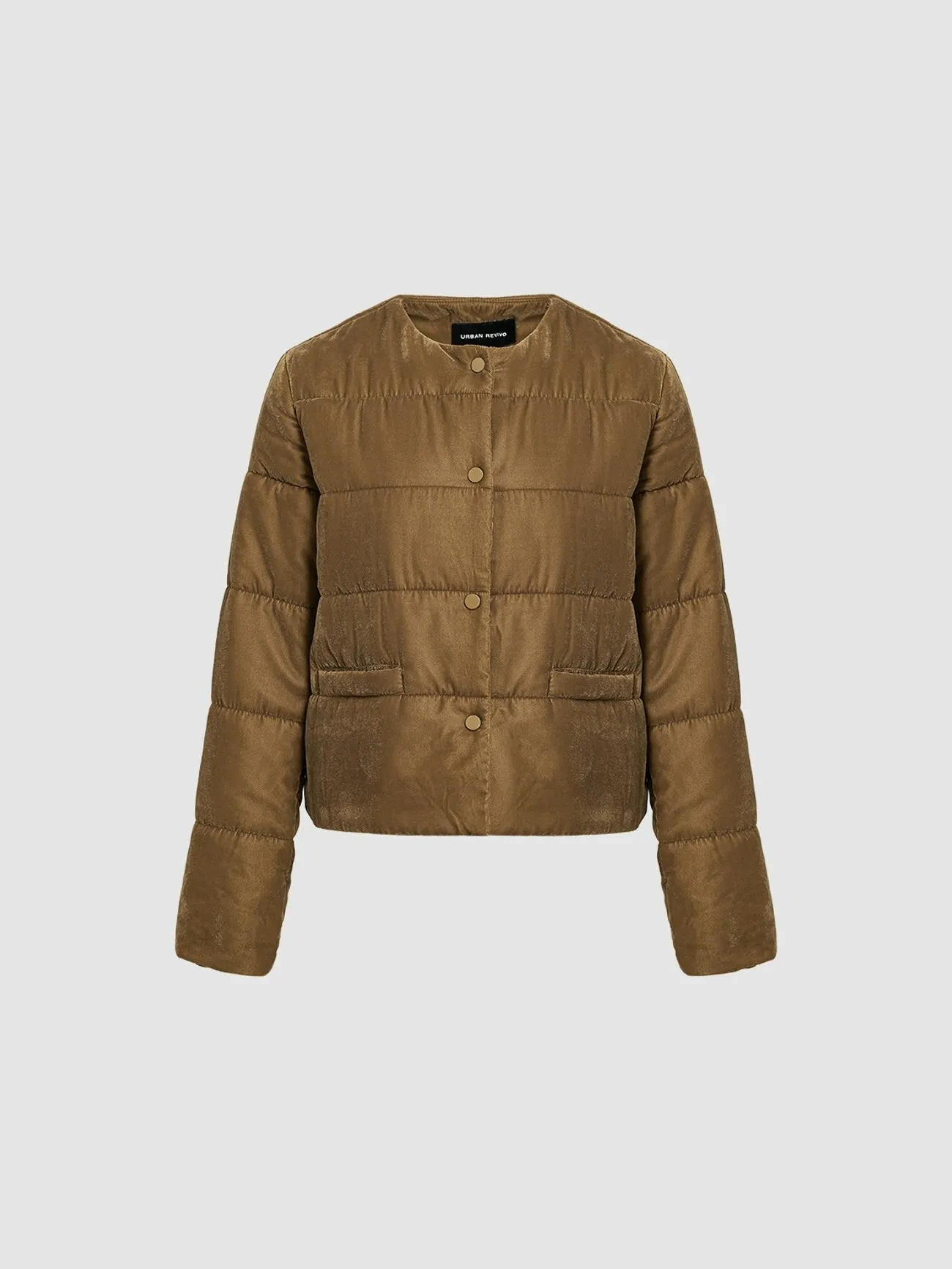 Button Up Puffer Jacket sold by Urban Revivo product image thumbnail 3