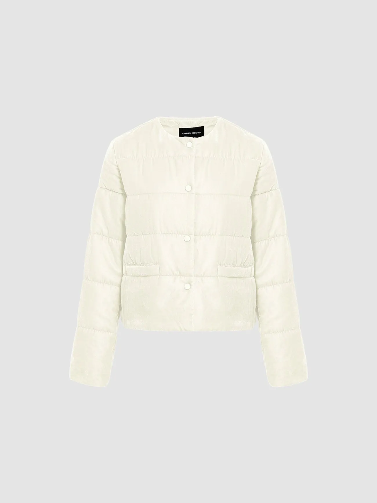 Button Up Puffer Jacket sold by Urban Revivo