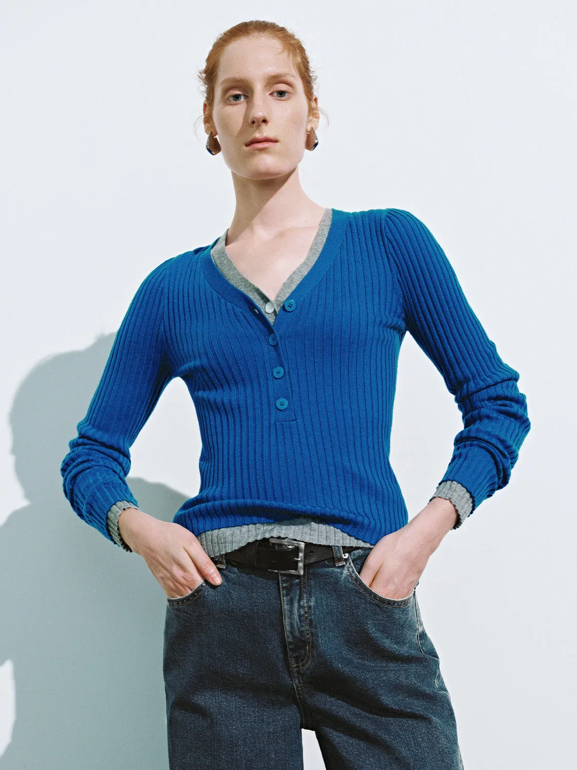 Skinny Knitted T-Shirts sold by Urban Revivo