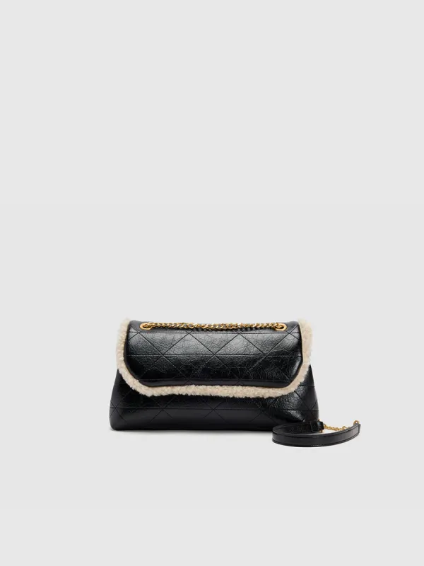 Leather Shearling Shoulder Bags sold by Urban Revivo
