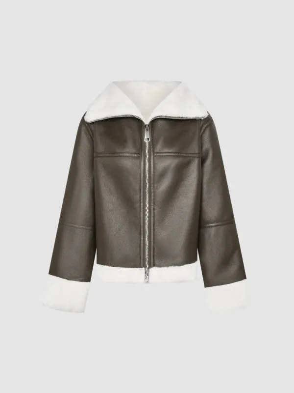 Wide Lapel Leather Jackets sold by Urban Revivo