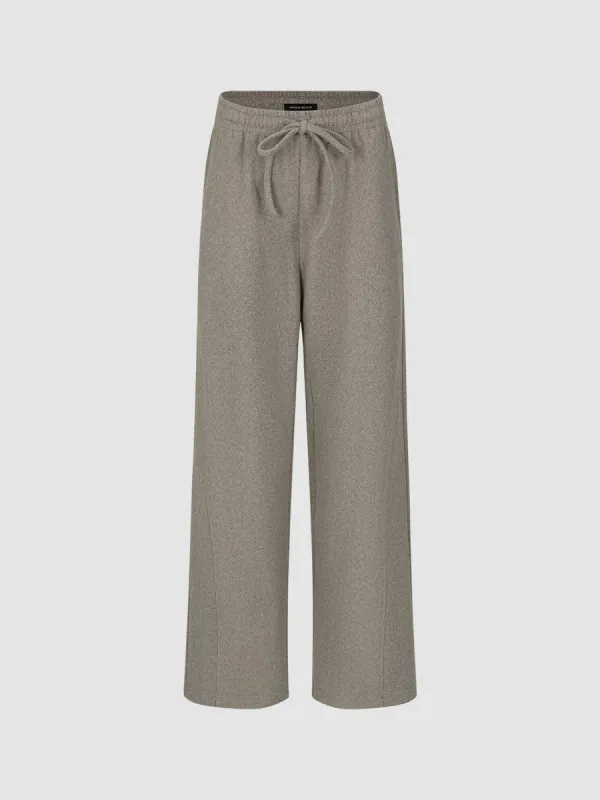 Drawstring Wide-Leg Pants sold by Urban Revivo