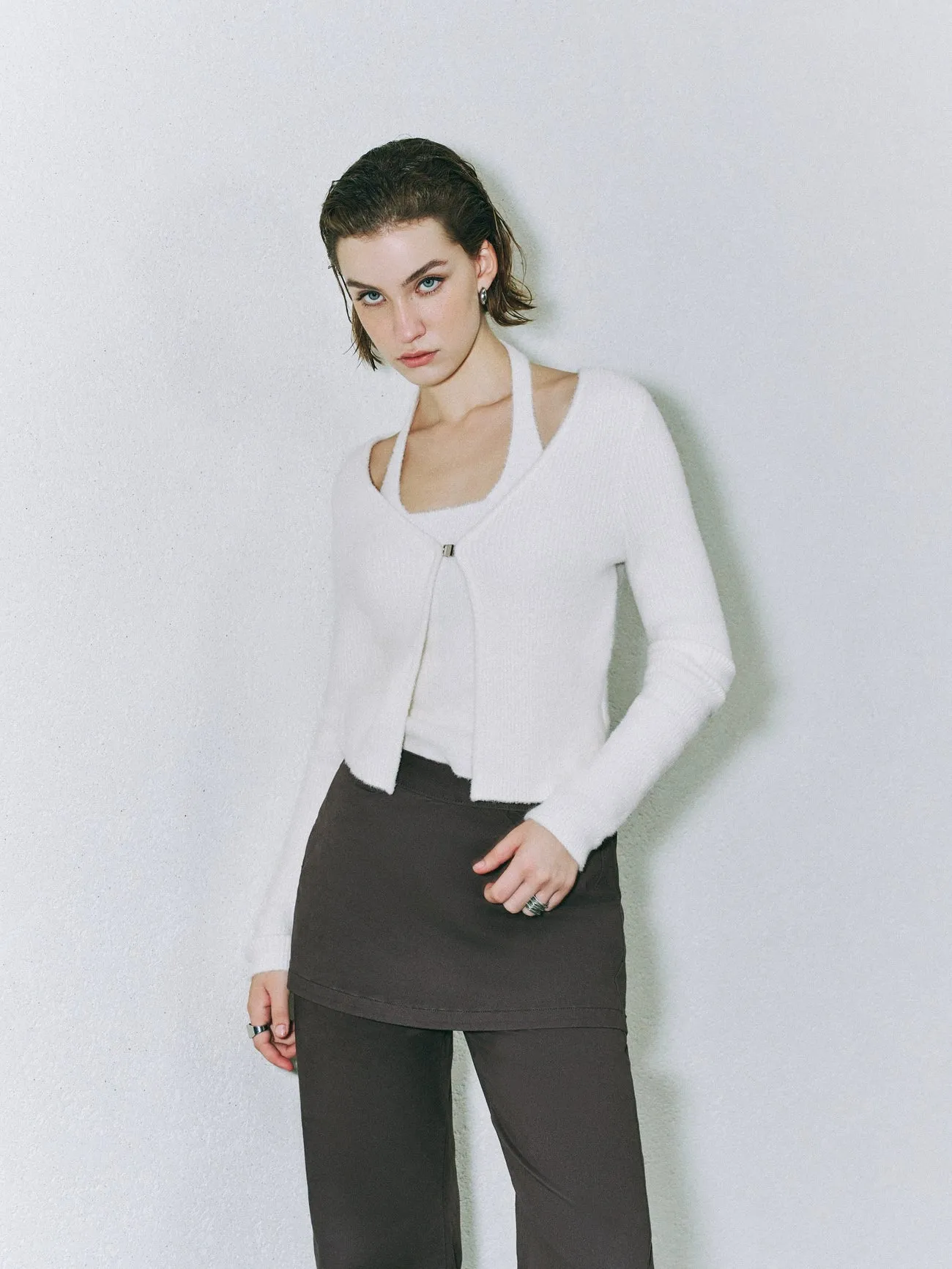 Haltered Neck Knitted T-Shirts sold by Urban Revivo product image thumbnail 2