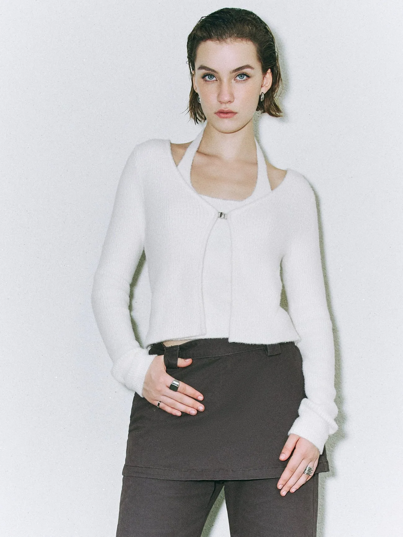 Haltered Neck Knitted T-Shirts sold by Urban Revivo product image thumbnail 3