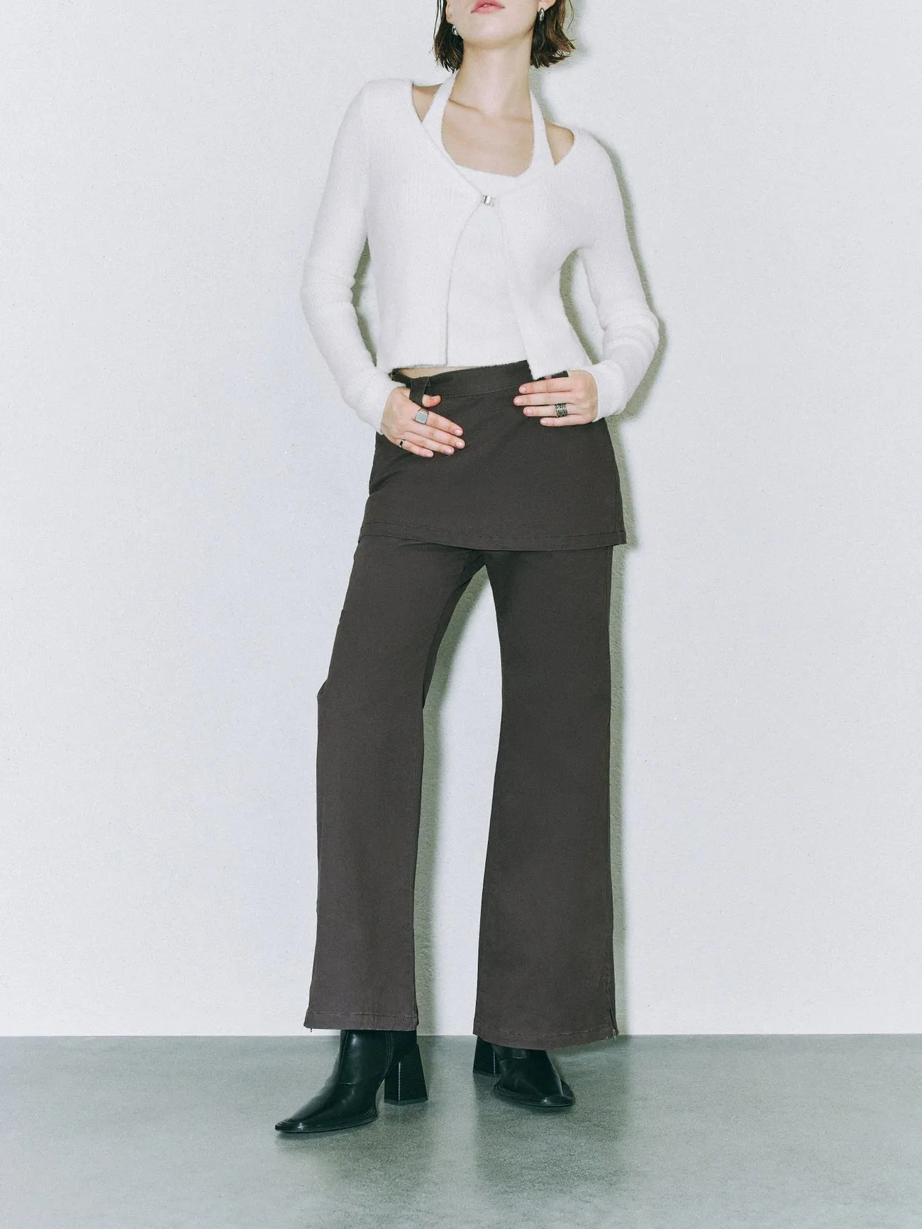 Skirt Layered 2 in 1 Denim Jeans sold by Urban Revivo product image thumbnail 2