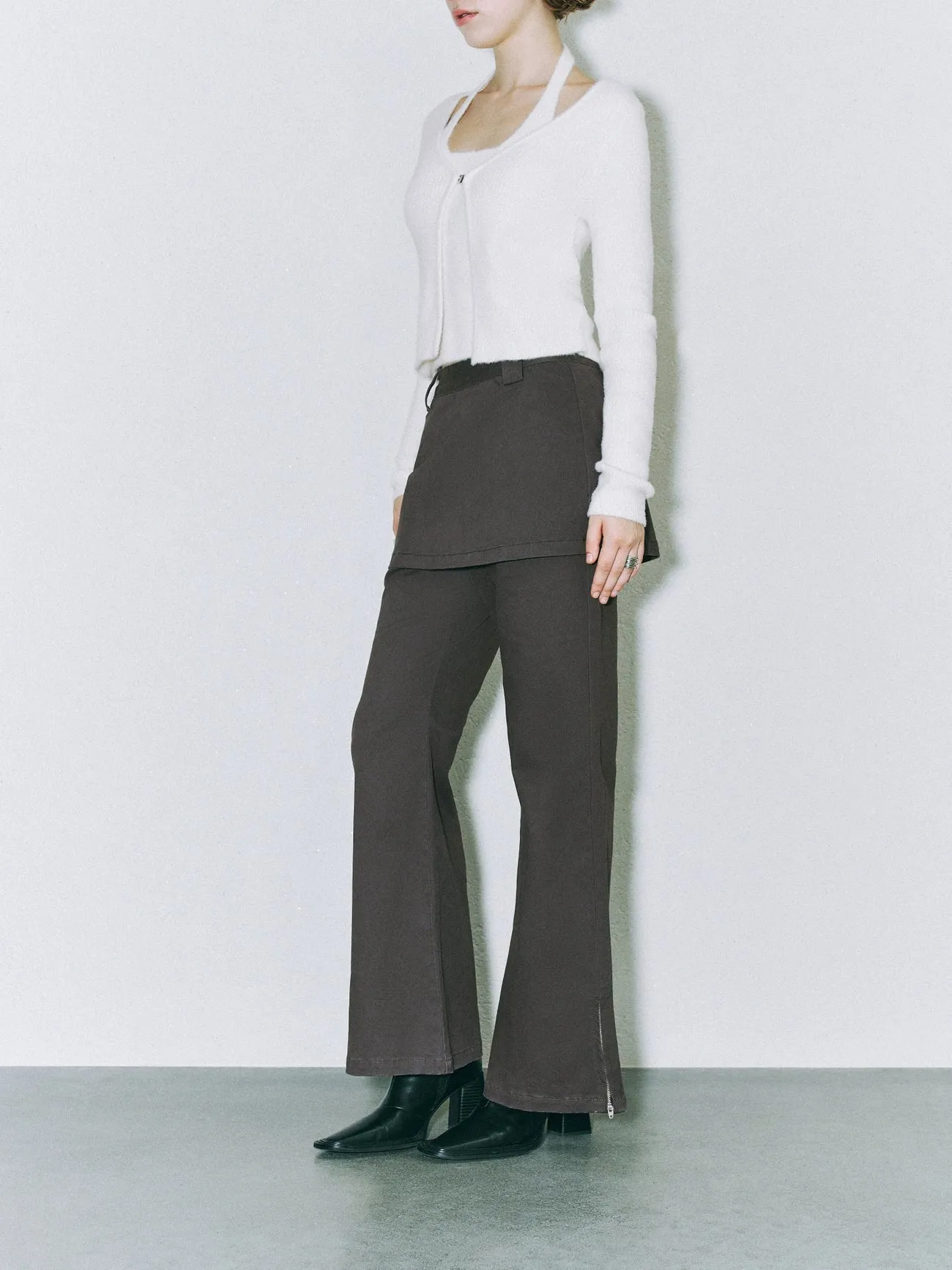 Skirt Layered 2 in 1 Denim Jeans sold by Urban Revivo product image thumbnail 3