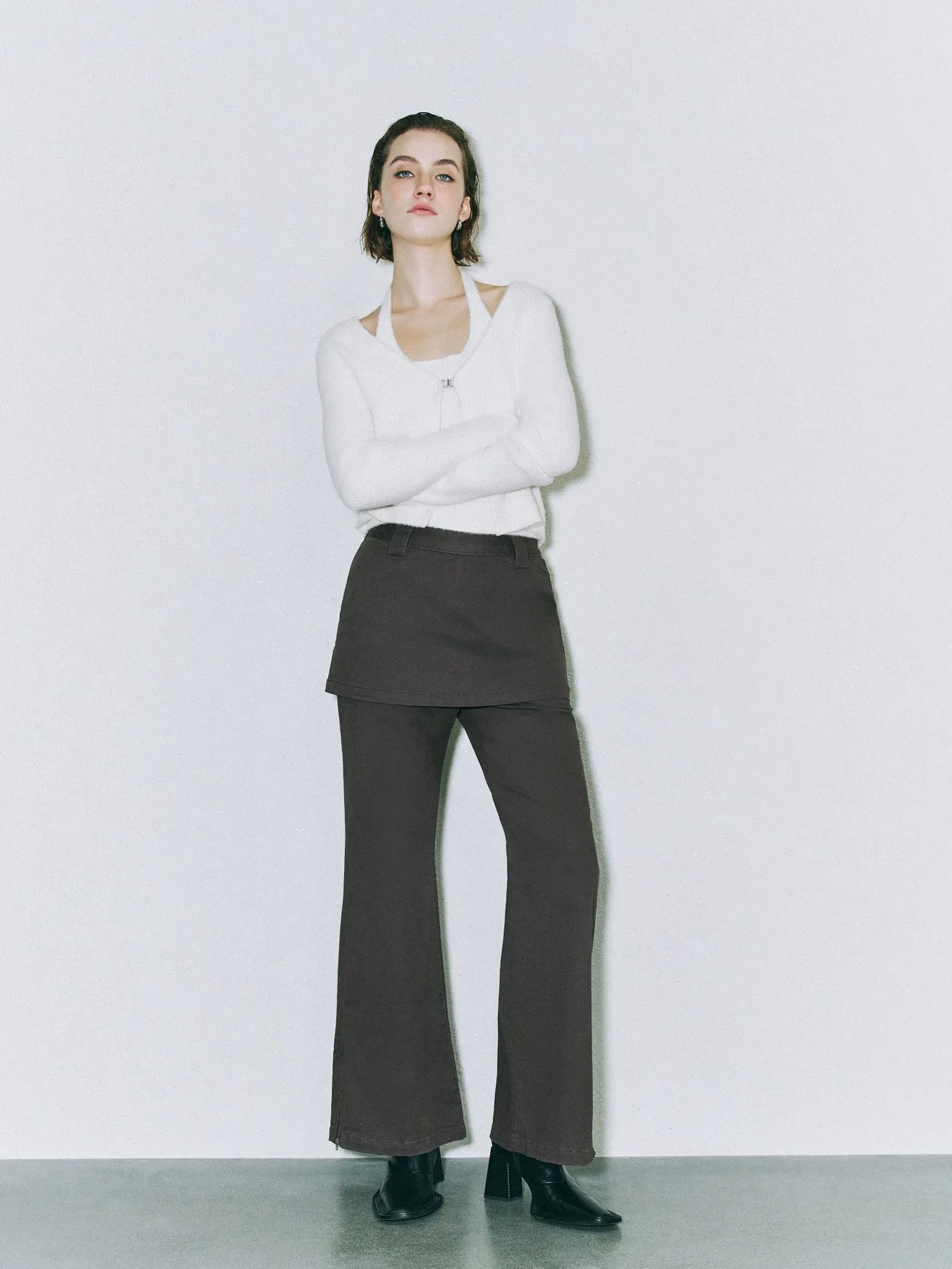 Skirt Layered 2 in 1 Denim Jeans sold by Urban Revivo