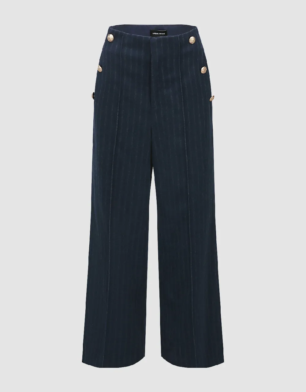 Striped Wide-Leg Pants sold by Urban Revivo