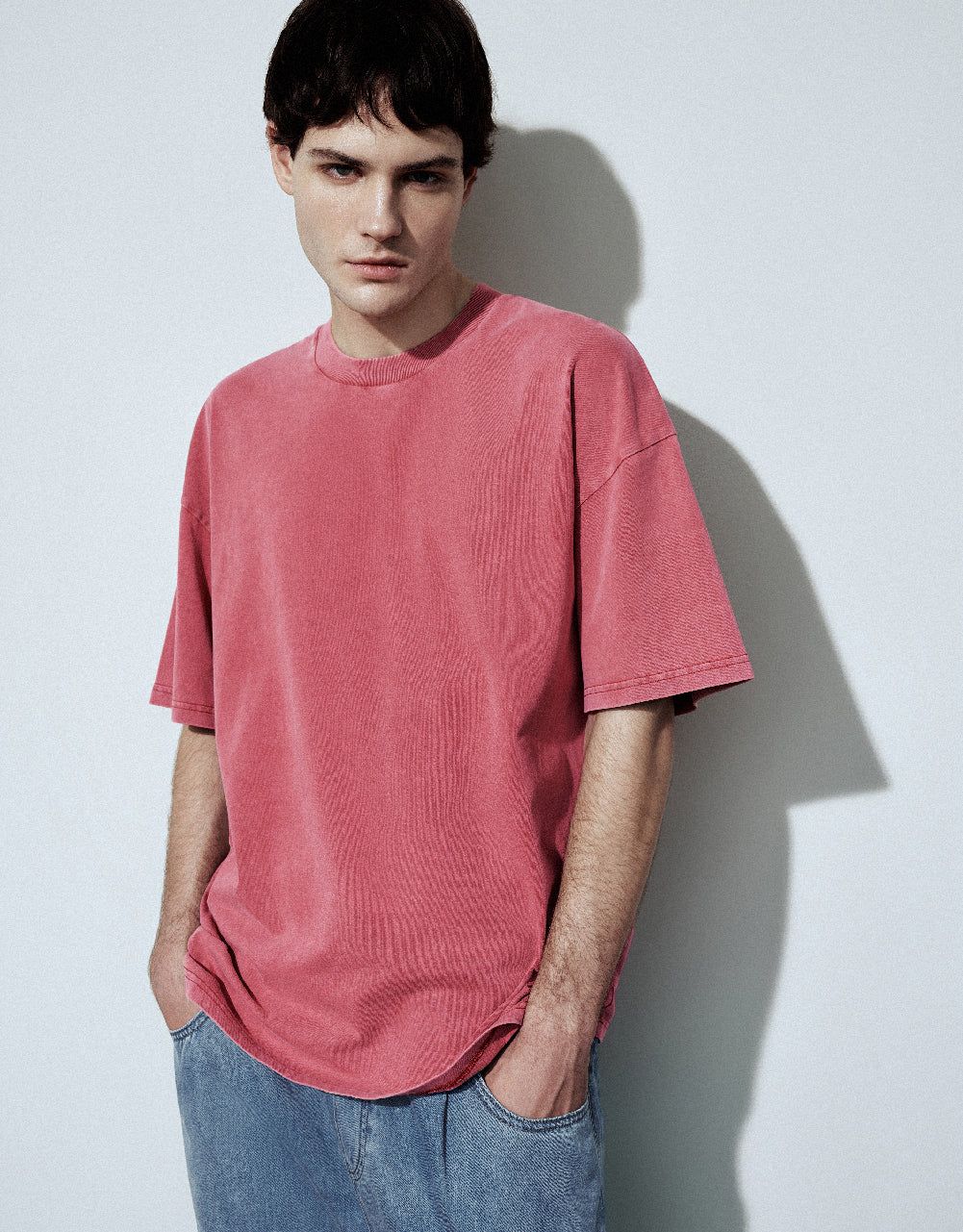 Drop Shoulder Sleeve Crew Neck T-Shirt sold by Urban Revivo product image thumbnail 3