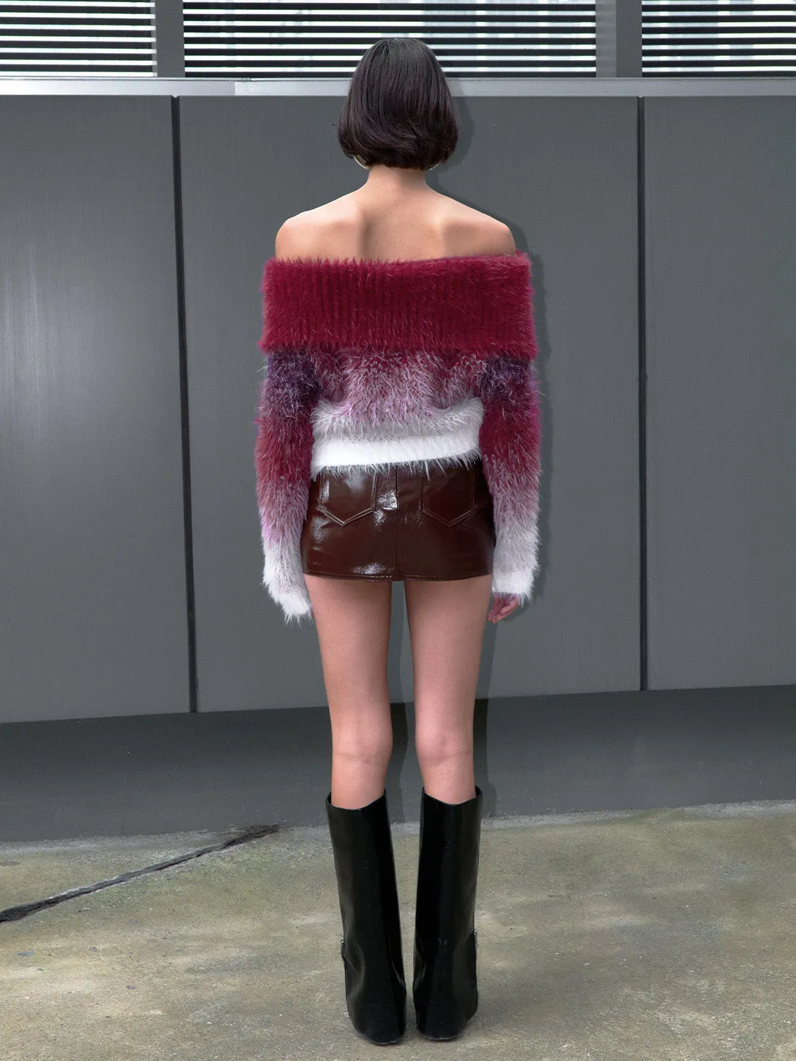 Off Shoulder Knitted T-Shirts sold by Urban Revivo product image thumbnail 3