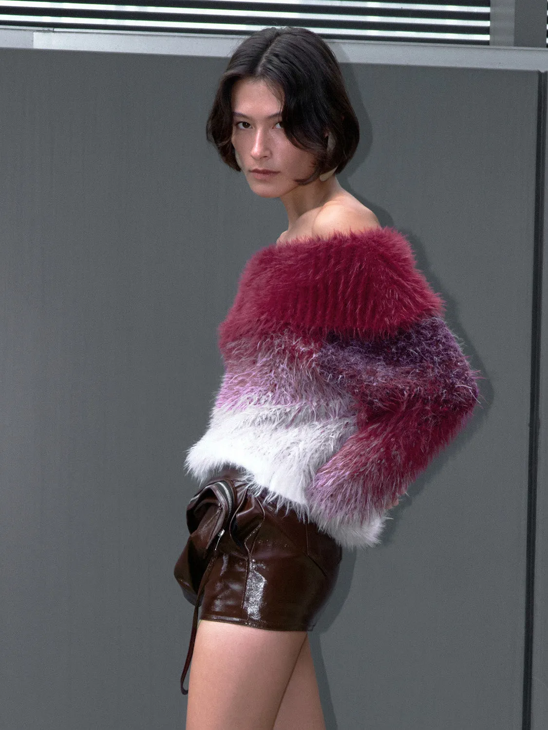 Off Shoulder Knitted T-Shirts sold by Urban Revivo product image thumbnail 2