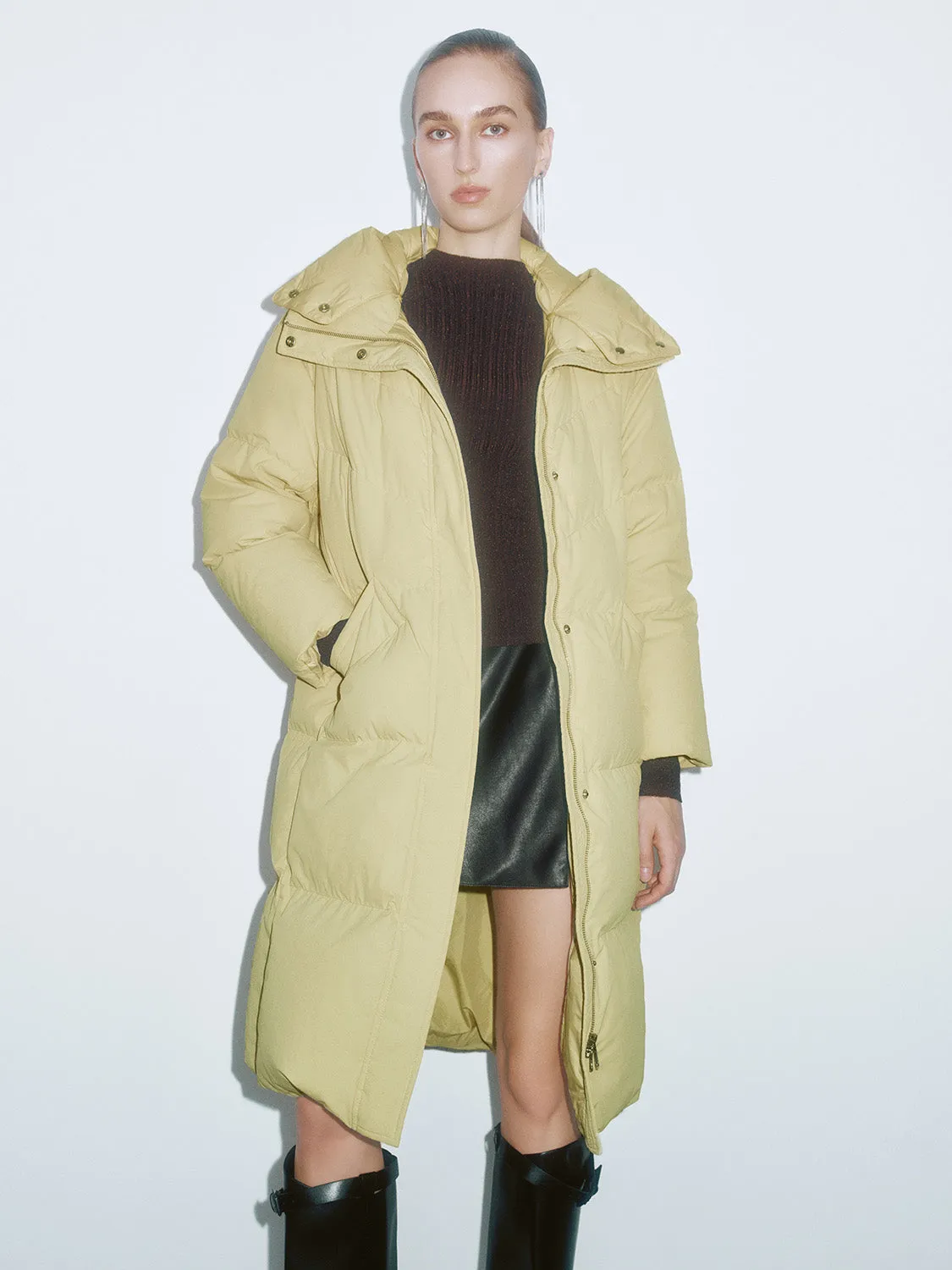 Long Padded Down Outerwear sold by Urban Revivo product image thumbnail 4