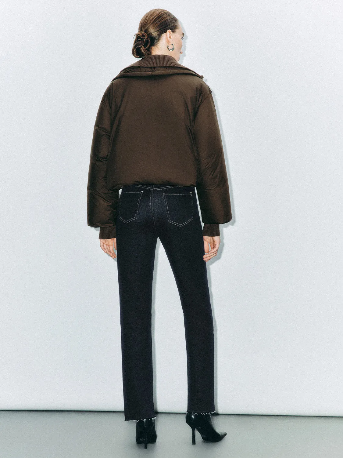 Cropped Padded Down Outerwear sold by Urban Revivo product image thumbnail 3