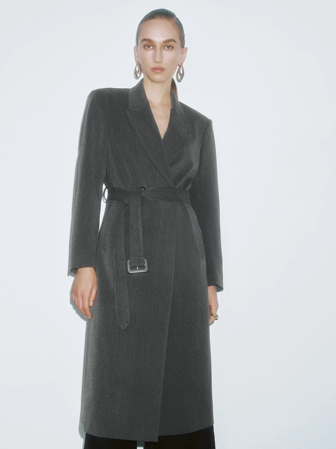 Maxi Belted Loose Coats sold by Urban Revivo product image thumbnail 4
